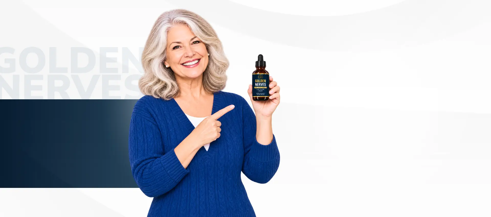 Woman holding Golden Nerves
