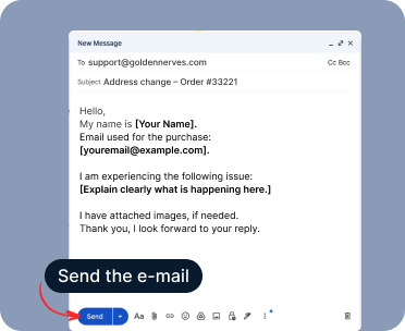 Screenshot showing send button